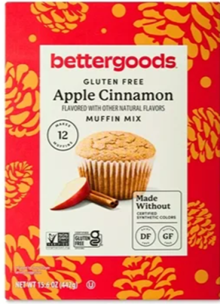 BETTERGOODS 'Apple Cinnamon' Muffin Mix Backmischung Gluten Free 442 gr